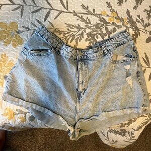 Denim shorts